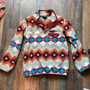 Patagonia Synchilla tribal print